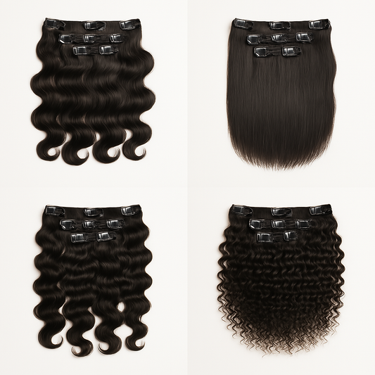 Luxury collection hair clip-ins 6pcs or 12pcs
